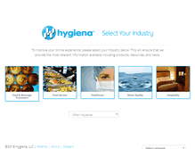 Tablet Screenshot of hygiena.com